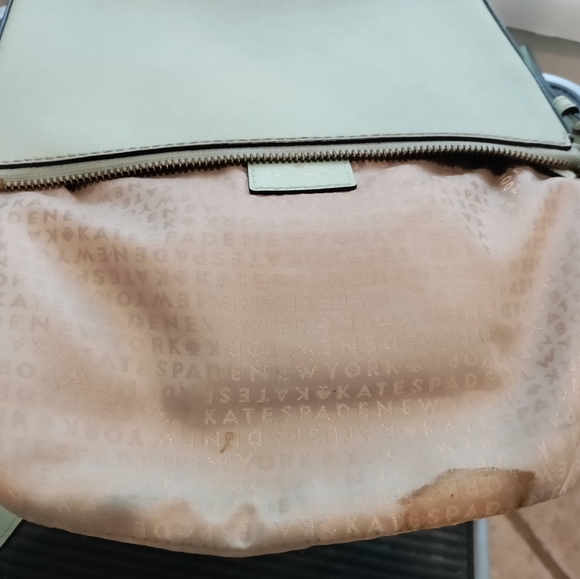 Kate spade Mint Green Cove Street Irini Hatched Leather Crossbody bag - Picture 4 of 5